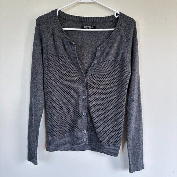 AllSaints Sweaters - All Saints Spitalfields Knit Cardigan Sweater Button Front Crew Neck Long Sleeve
